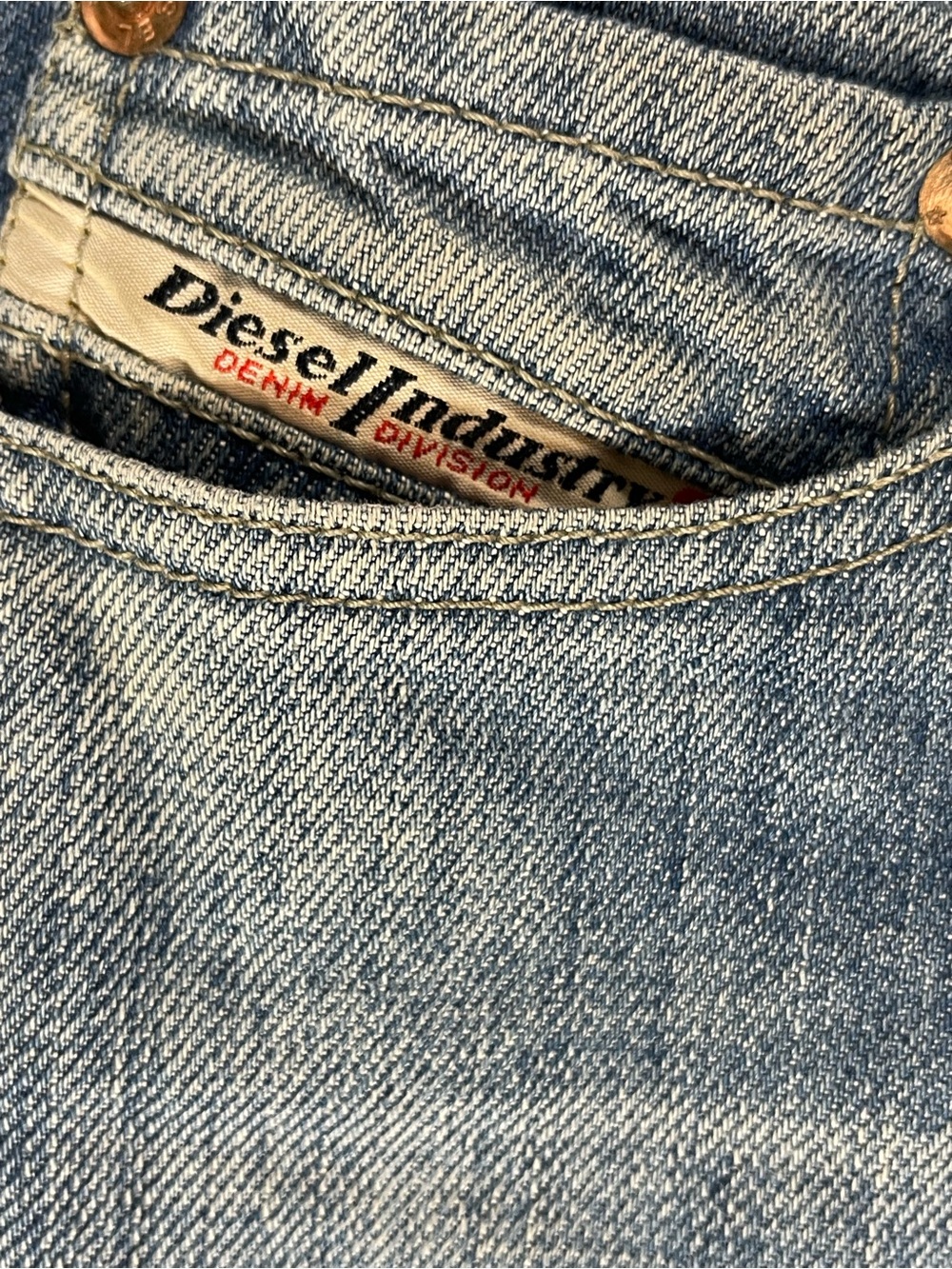 Diesel Faded Blue Straight Jeans - Picture 4 of 10